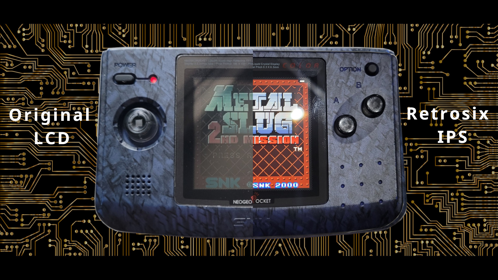 Neo geo pocket color screen compare